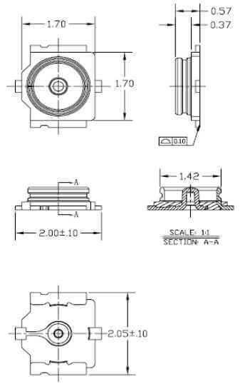 I-PEX端子（U.FL连接器）Ⅴ 表贴式PCB电路板