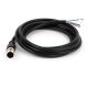 注塑线M12-4P直头A扣不带屏蔽公头单边注塑连接器接头2M AWG22