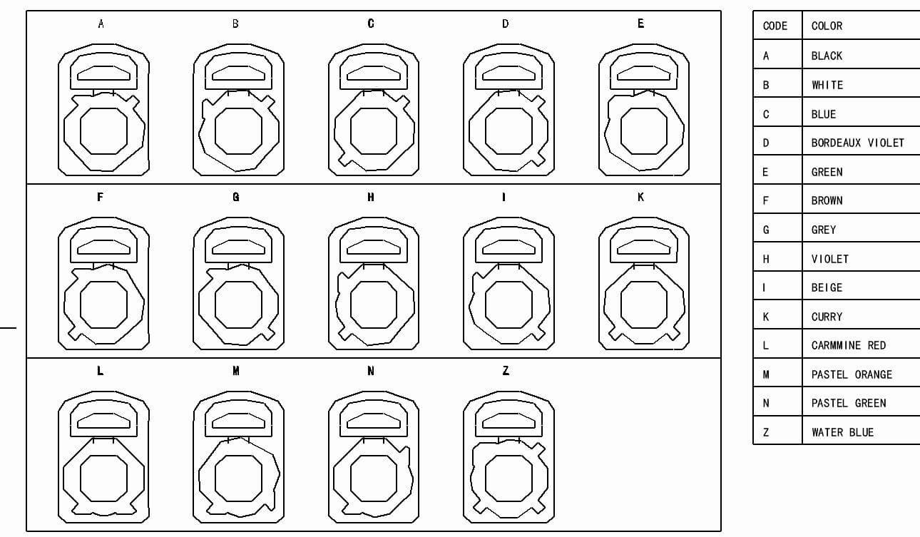 Fakra接口SMB短公头直式PCB板安装RF系列水蓝色用连接器